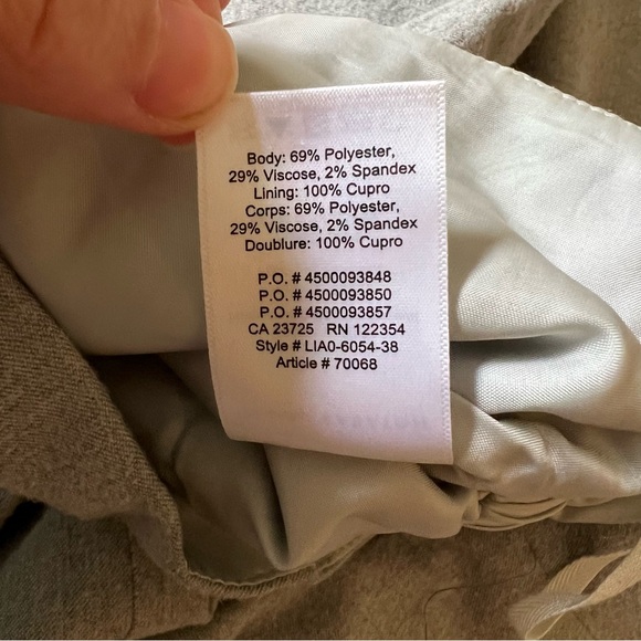 The Group by Babaton Light Grey Wool Paperbag Trouser - Picture 6 of 7